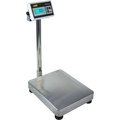 Uwe Bench Scale, 660 lb, .1 lb, 16x20" Base, Backlit Display, Rechargeable Battery, RS232, SS Platter AFW-F660